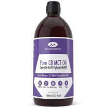 Pure C8 MCT Oil | Boosts Ketones 3X More Than Other MCTs | Highest Purity C8 MCT Available 99.8% | Paleo & Vegan Friendly | Gluten Free | BPA-Free...