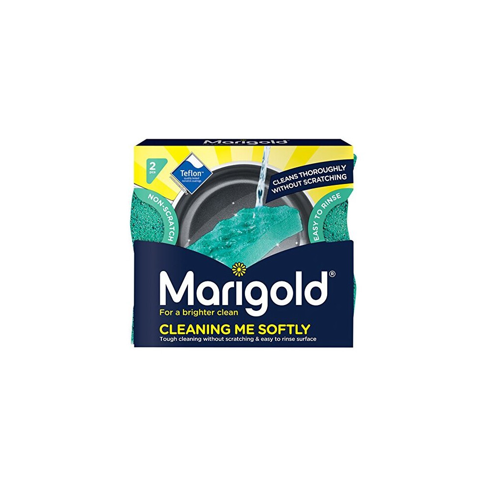 Marigold Cleaning Me Softly Non-Scratch Scourer, 14 Packs Of 2 Scourers