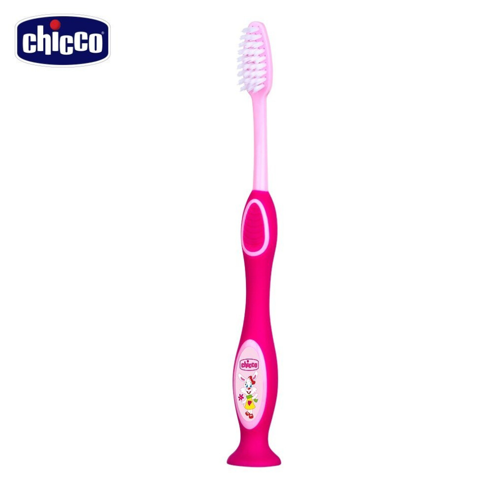 Chicco 00009079100000 Toothbrush 3-6 Years, Pink Brush