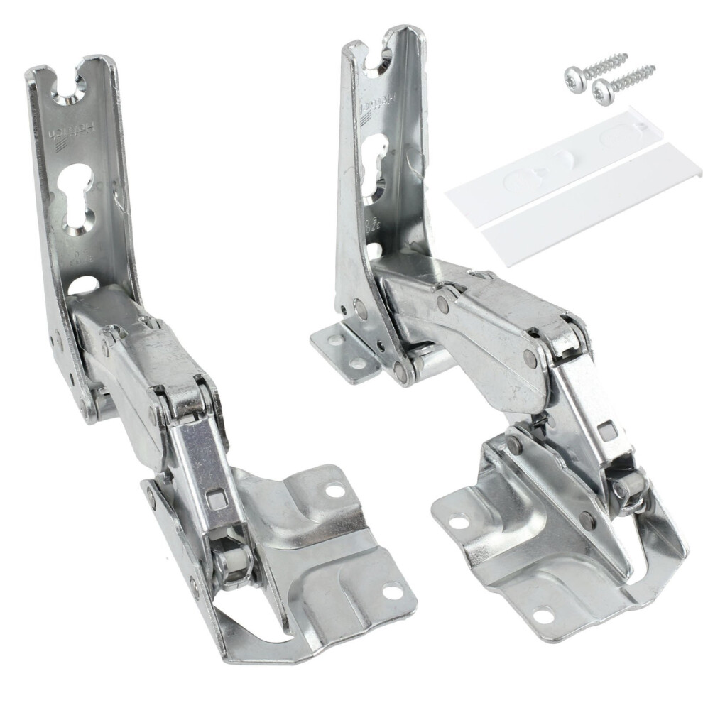 SPARES2GO Hettich 5.0 41.5 Type Integrated Door Hinge Set for Siemens Fridge Freezer (Left & Right Hinges Pair)
