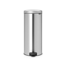 Brabantia Pedal Bin newIcon with Plastic Inner Bucket, 30 Litre - Matt Steel