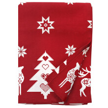 Ragged Rose Tessa Red Reindeer Christmas Tablecloth ,140 x 230 cms