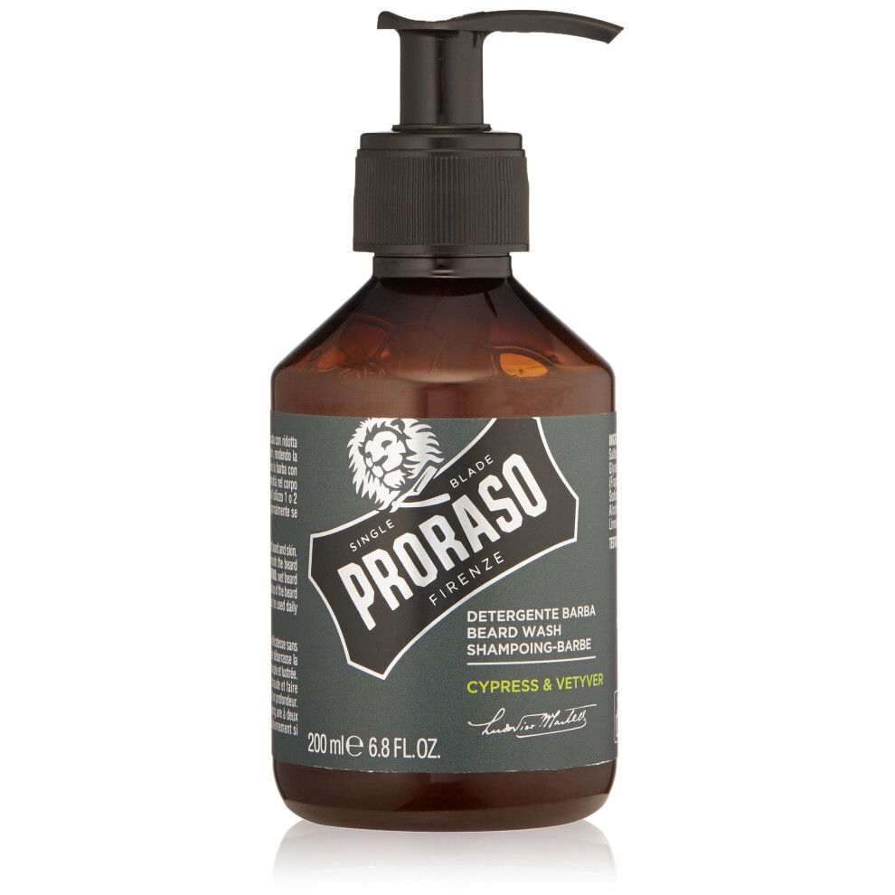 Proraso Beard Shampoo, 200 Ml, Cypress Vetyver