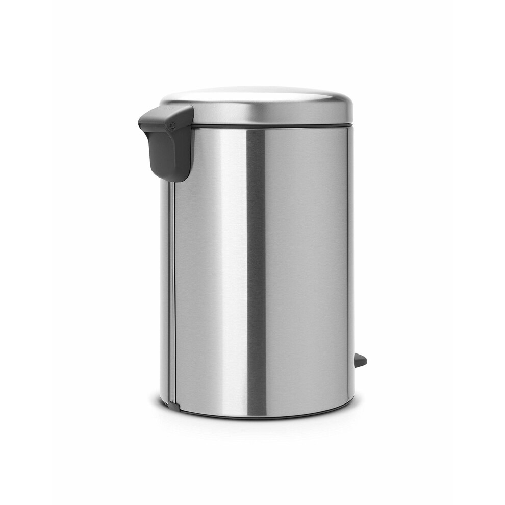 Brabantia Pedal Bin newIcon with Plastic Inner Bucket, 20 Litre - Matt Steel