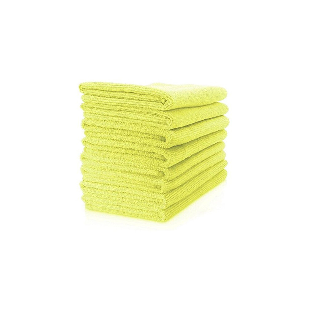 Robert Scott CICS131 Microfibre Cloth, Contract, 40 cm x 40 cm, Yellow (Pack of 10)