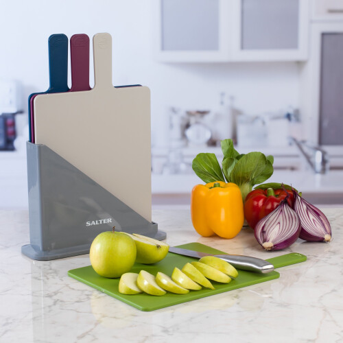 Salter Salter BW04768 Chopping Board Set, Multicolour, Set of 4 1