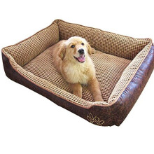 AcornPets B-601 Deluxe Coffee Color Dog Bed Cat Pet Pillow Fleece 70 x 55 CM For Small or Medium Dogs, Using Fur Velvet, Oxford Frabric, Detachable...