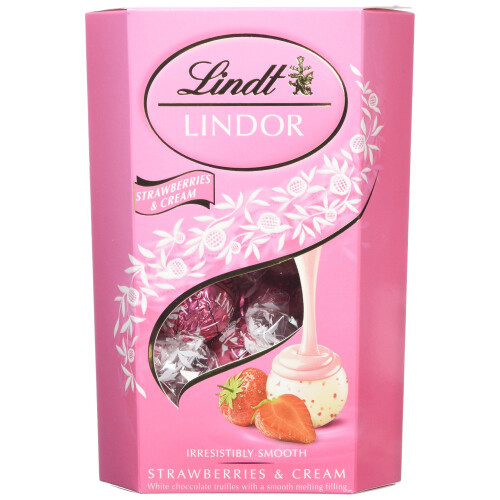 Lindt Lindor Strawberry And Cream Lindor 200g Pack Of 2 On Onbuy 8213