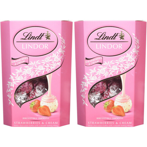 Lindt Lindt Lindor Strawberry and Cream Cornet 200g 1