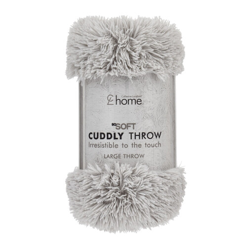 Catherine Lansfield Catherine Lansfield Cuddly Throw Silver, 150x200cm