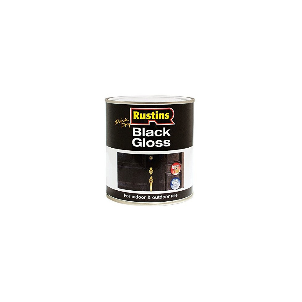 Rustins BLAGW500 QD Black Gloss 500ml