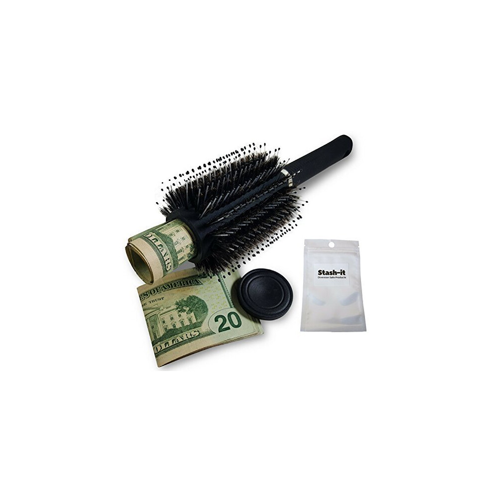 Hair Brush Diversion Safe Stash With Smell Proof Bag By Stash-It - Can Safe - Secret Lid On Top Opens To Store Your Valuables! 723169478540