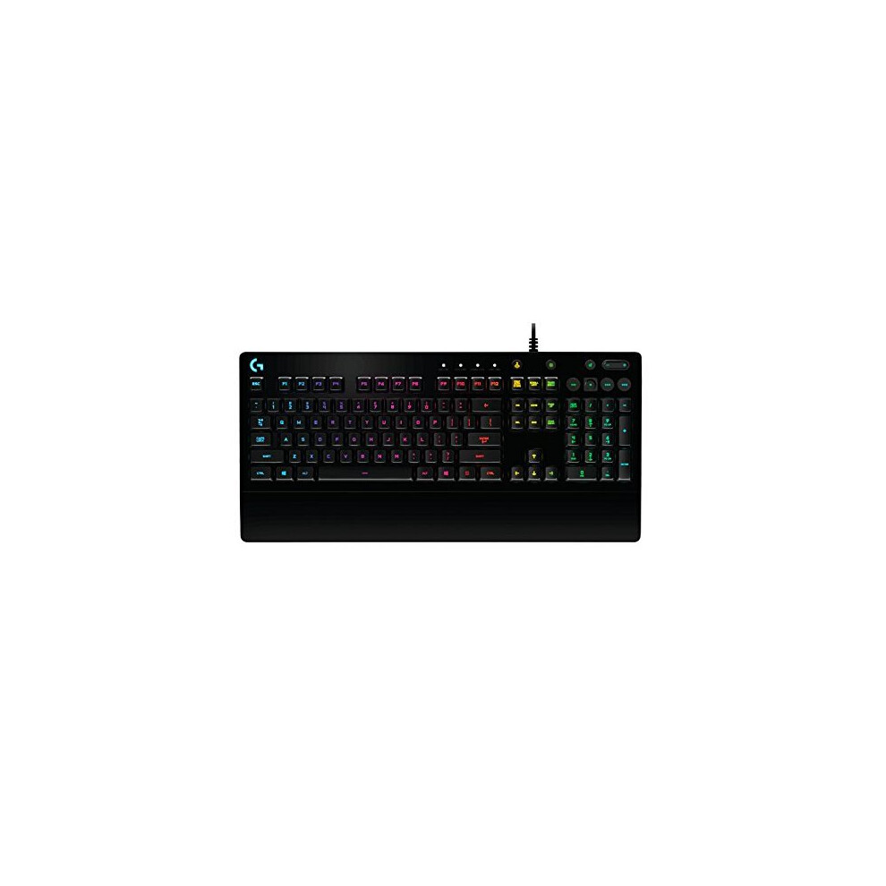 Logitech 920-008087 Prodigy Gaming Keyboard, RGB Backlit, QWERTZ German Layout - Black