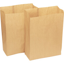 50 x Alina 25L Compostable Paper Pedal Bin Bag / Food Box Liner / Biodegradable Brown 25 Litre Paper Sack with Alina Composting Guide (50 bags)