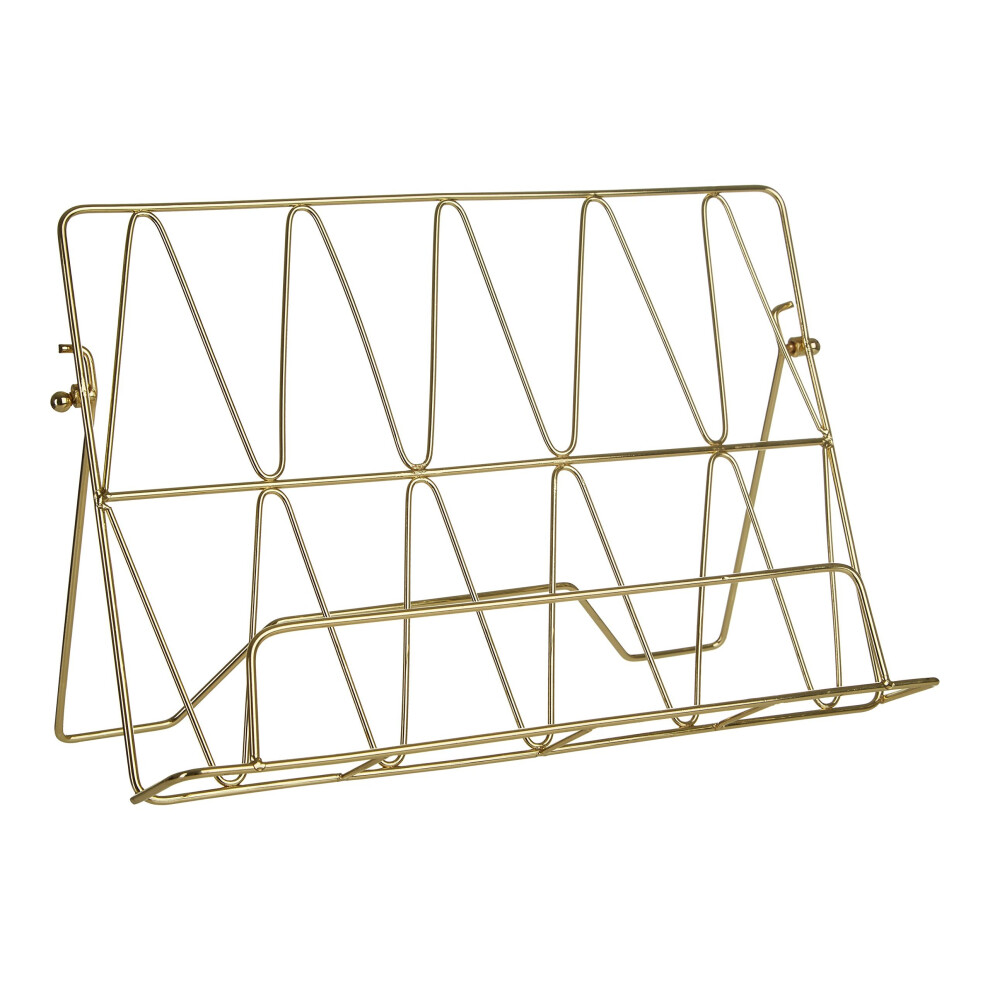 Premier Housewares Vertex Cookbook Stand - Gold Plated