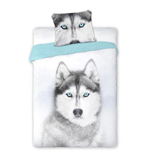 Husky Dog Bedding Set - 100% Cotton Single Duvet Cover