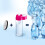 BRITA Transparante roze filterfles BRITA - 1 MicroDisc-filter inbegrepen 6