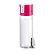 Gourde filtrante transparente rose BRITA - 1 filtre MicroDisc inclus
