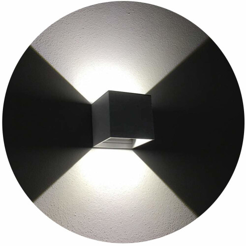 Bright outdoor store wall sconce