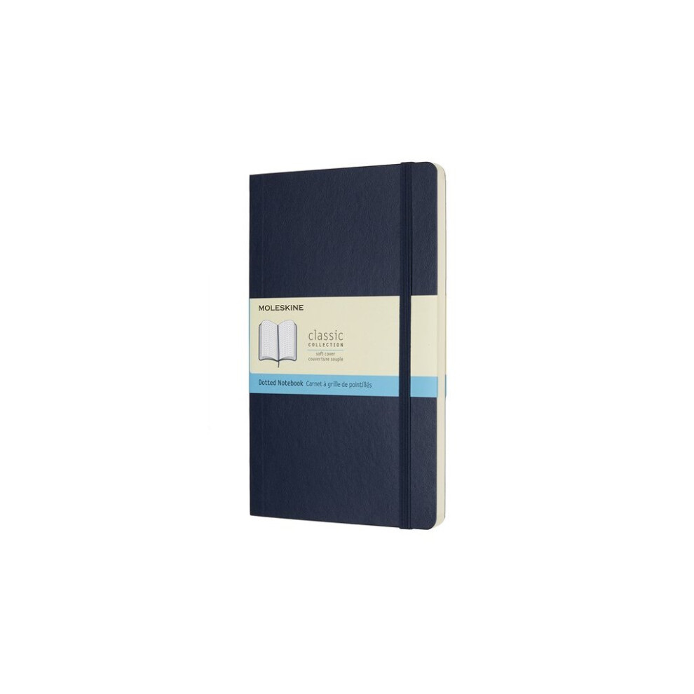 Moleskine Blue Sapphire Dotted Notebook Soft Large