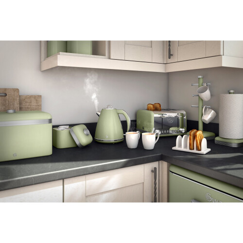 Swan Swan Retro ST19020GN 4 Slice Toaster - Green 2