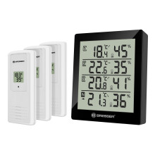 Bresser Temperature Station Weather Station Temeo Quadro Thermometer/Hygrometer