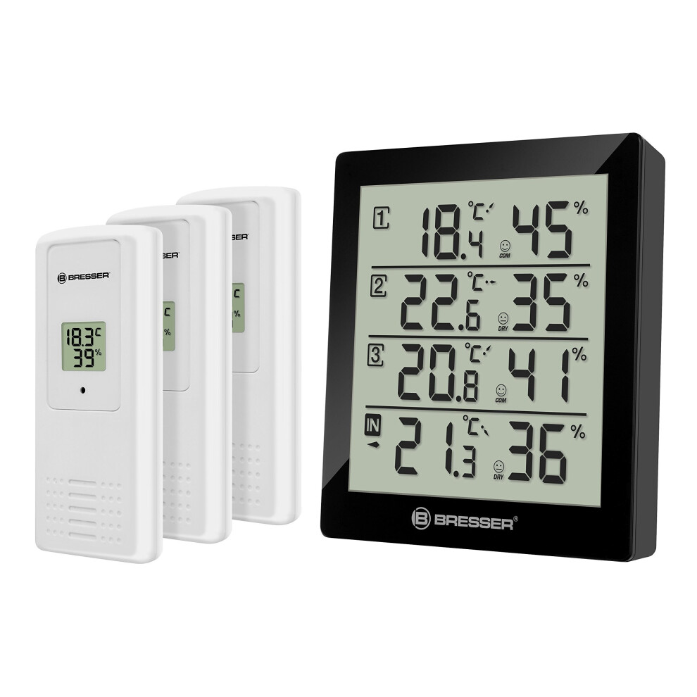 Bresser Temperature Station Weather Station Temeo Quadro Thermometer/Hygrometer 4007922035499