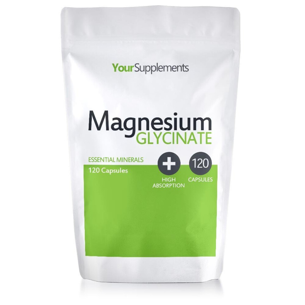 Your Supplements - Magnesium Glycinate - Pack Of 120 Capsules