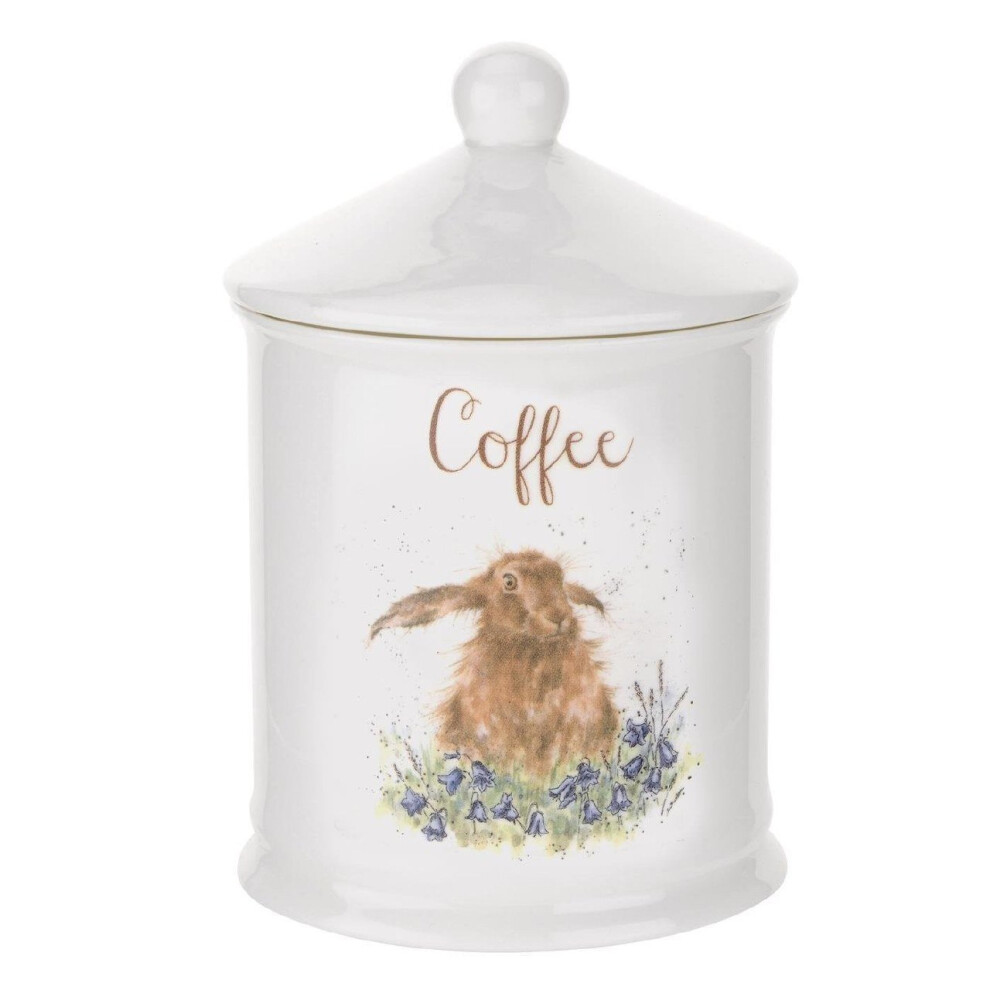 Wrendale By Royal Worcester Coffee Canister Hare, Multi-Colour