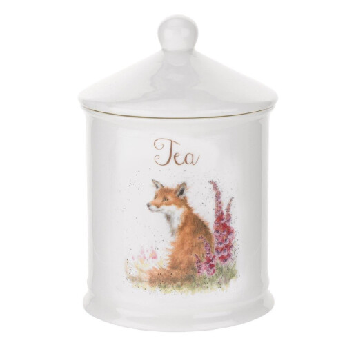 Wrendale Wrendale by Royal Worcester Tea Canister Fox, Multi-Colour