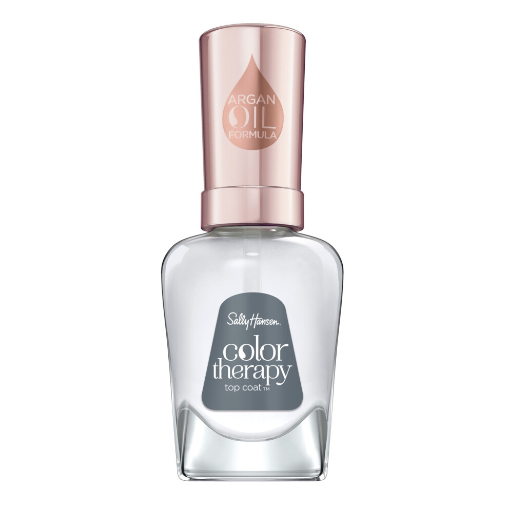 Sally Hansen Colour Therapy Top Coat Nail Polish with Argan Oil, 14.7 ml