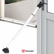Adjustable Security Bar Door Brace - Non Slip Telescopic Locking Pole for Doors - Jammer for French Doors Sliders