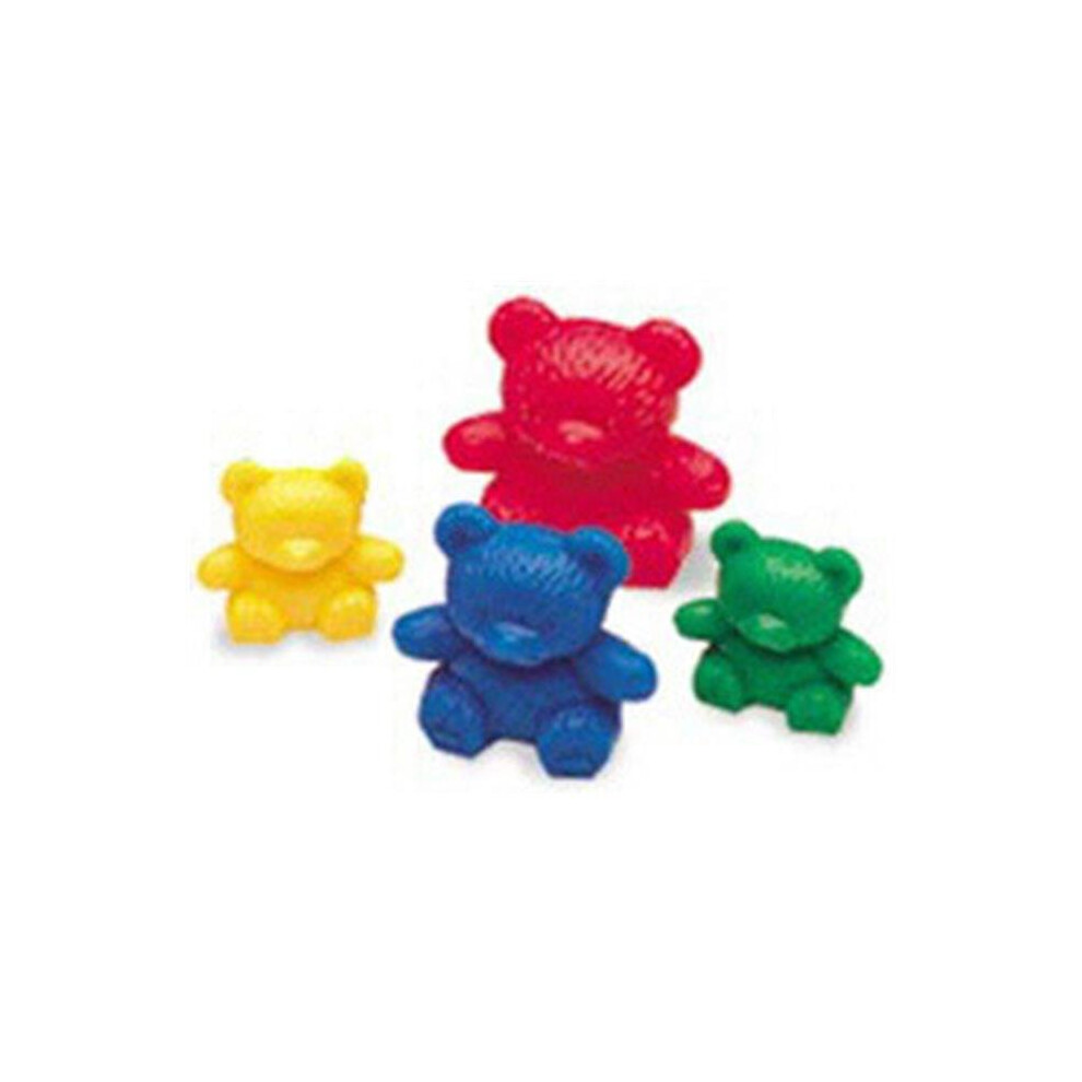 LEARNING RESOURCES LER0725 THREE BEAR FAMILY BASIC SET-80/PK 3 SIZES 4 COLORS