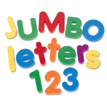 LEARNING RESOURCES LER0452 JUMBO MAGNETIC NUMBERS/OPERATIONS-36/PK 2-1/2 BUCKET