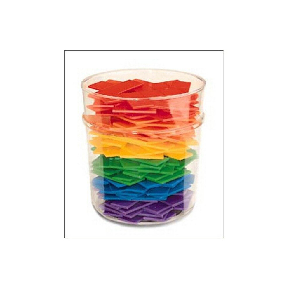 LEARNING RESOURCES LER02866 RAINBOW PREMIER PENTOMINOES-6 SETS IN CLEAR TUB