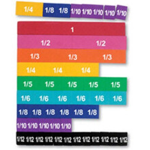 LEARNING RESOURCES LER0611 SOFT FOAM MAGNETIC RAINBOW FRACTION-TILES