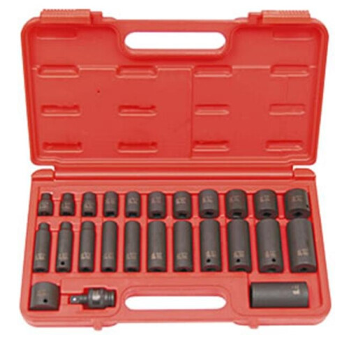 SUNEX TOOLS 3325 25 Piece .425 Inch Drive Master Impact Socket Set