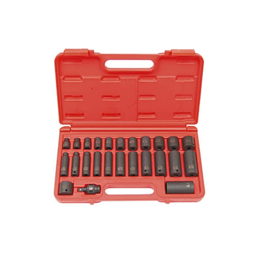 SUNEX TOOLS 3325 25 Piece .425 Inch Drive Master Impact Socket Set