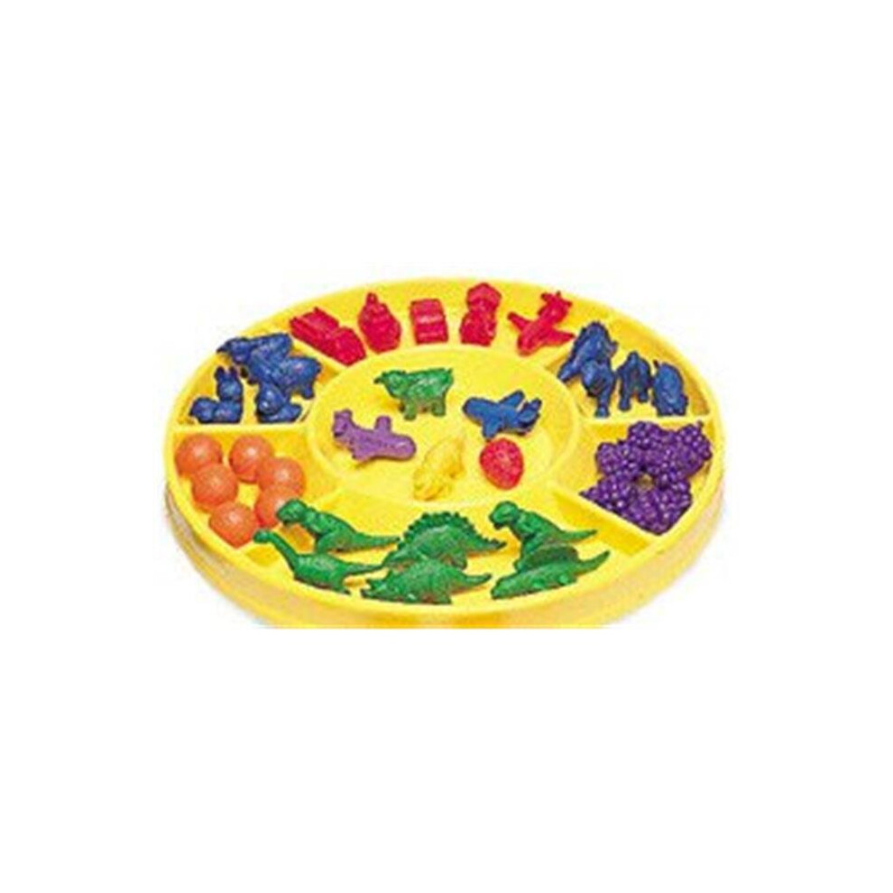 LEARNING RESOURCES LER0196 CIRCULAR SORTING TRAY-7 COMPARTMENTS