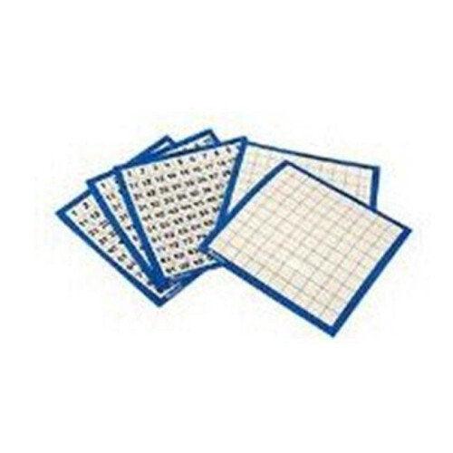 Learning Resources LEARNING RESOURCES LER0375 LAMINATED HUNDREDS BOARDS-10/PK 11 X 11