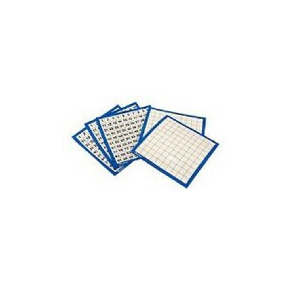 LEARNING RESOURCES LER0375 LAMINATED HUNDREDS BOARDS-10/PK 11 X 11