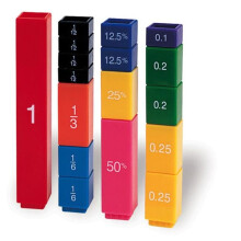 LEARNING RESOURCES LER2510 FRACTION TOWER CUBES FRACTION-51/PK