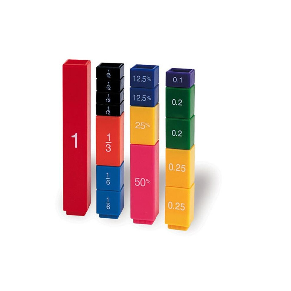 LEARNING RESOURCES LER2510 FRACTION TOWER CUBES FRACTION-51/PK