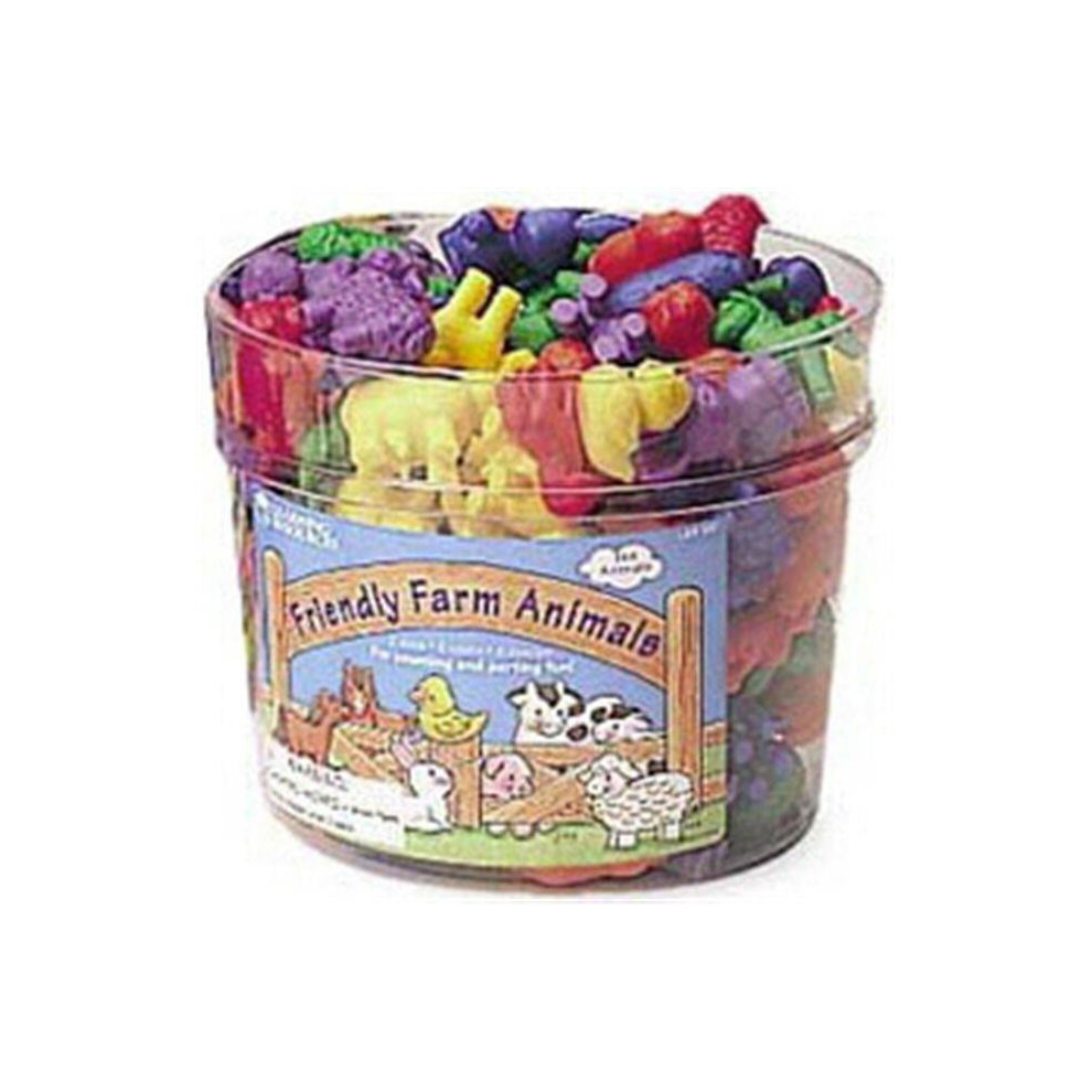 Learning Resources Ler0187 Counters Friendly Farm Animal 144Pk-Good Job Jar