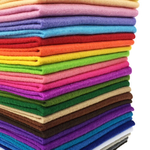 flic-flac 28pcs 12 x 8 polegadas (30cmx20cm) 1.4mm Feltro Macio Variado DIY
