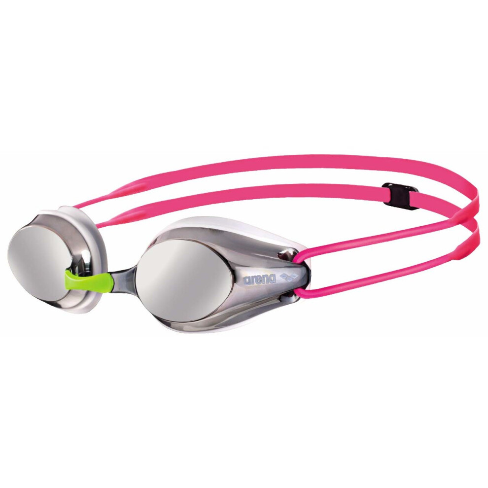 Arena Tracks Jr Mirror Junior Goggles 1E560ÃÂ Silver/White/Fuchsia/One Size