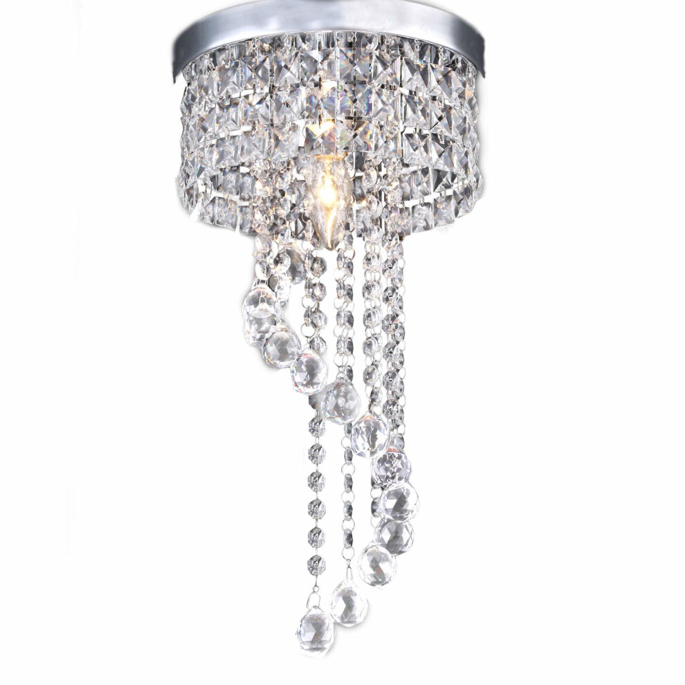 Modern LED Bulb Ceiling Light Pendant Fixture Lighting Crystal Chandelier