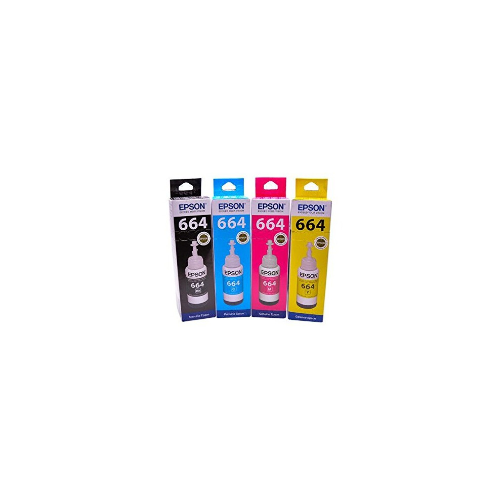 Epson EPT664BK/C/M/Y Ink Cartridge (Pack of 4)