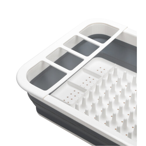 Beldray Beldray LA031051 Collapsible Dish Draining Board, White/Grey 2