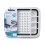 Beldray Beldray LA031051 Collapsible Dish Draining Board, White/Grey 7